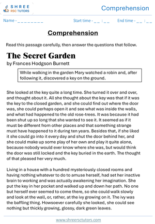 Comprehension  11+ English