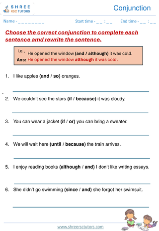 Conjunction  11+ English4