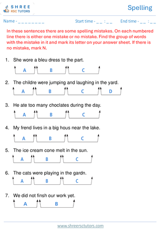 Spellings 11+ English5