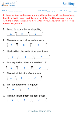 Spellings 11+ English4