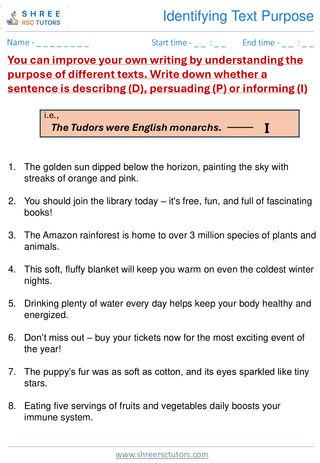 Text Identification  11+ English1