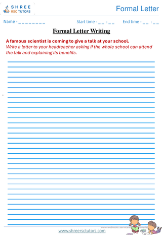 Formal Letter  11+ English7