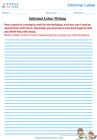 Informal Letter 11+ English6