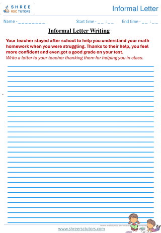 Informal Letter 11+ English3