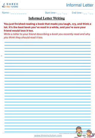 Informal Letter 11+ English8