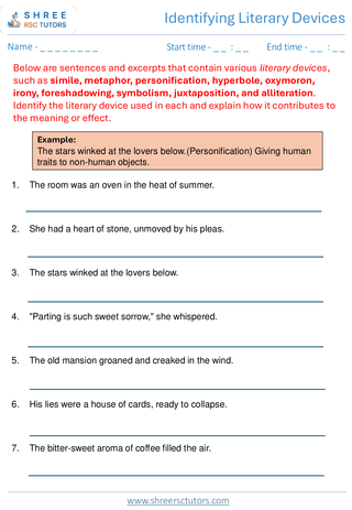 Literary Devices  11+ English1