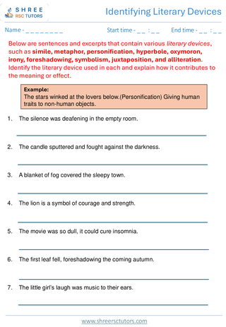 Literary Devices  11+ English3