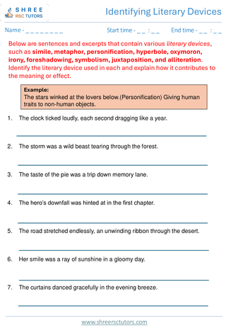 Literary Devices  11+ English6