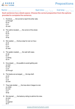 Preposition  11+ English5