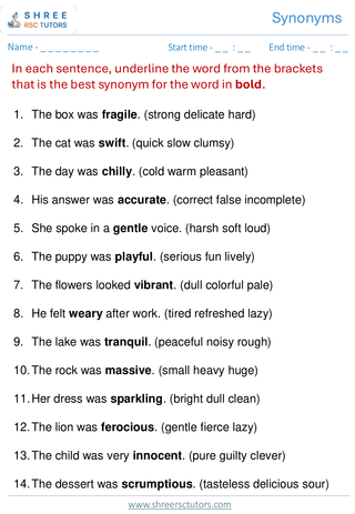 Synonyms 11+ English2