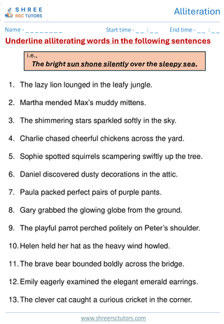 Alliteration  11+ English3