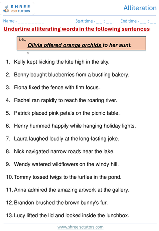 Alliteration  11+ English2