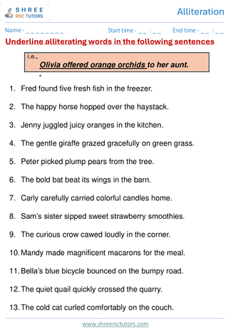 Alliteration  11+ English6