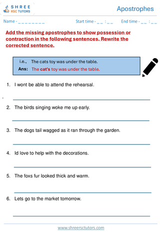 Apostrophe  11+ English4