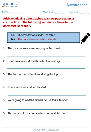 Apostrophe  11+ English1