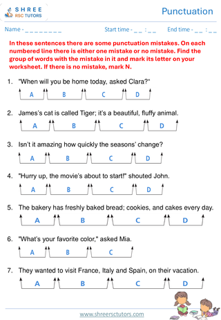 Punctuation  11+ English1