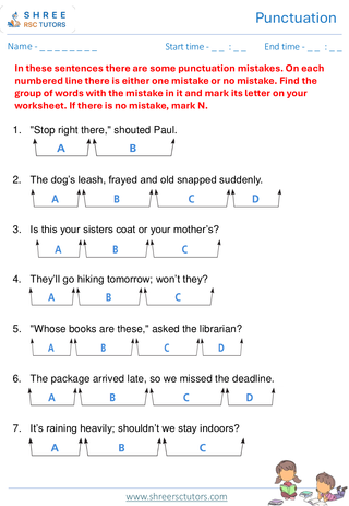 Punctuation  11+ English3