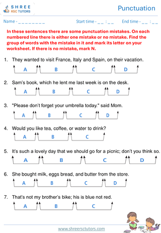 Punctuation  11+ English2