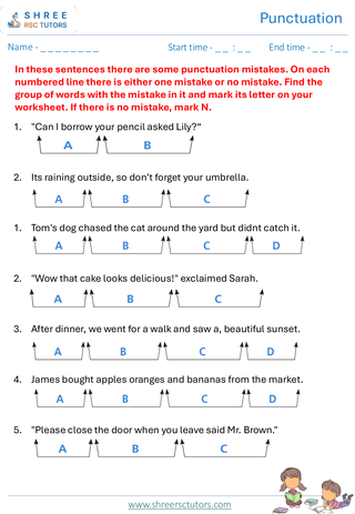 Punctuation  11+ English5