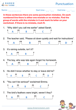 Punctuation  11+ English4