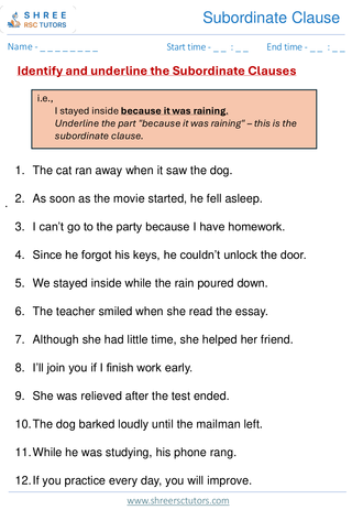 Subordinate Clause  11+ English3