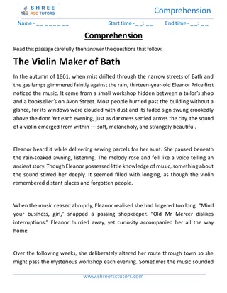 Comprehension The Violin Maker Of Bath (1)