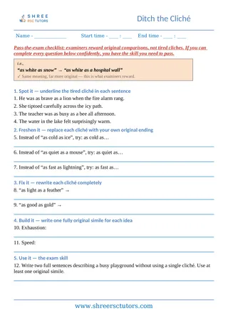06 Similes Avoid Cliches