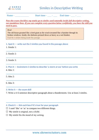 07 Similes Descriptive Writing