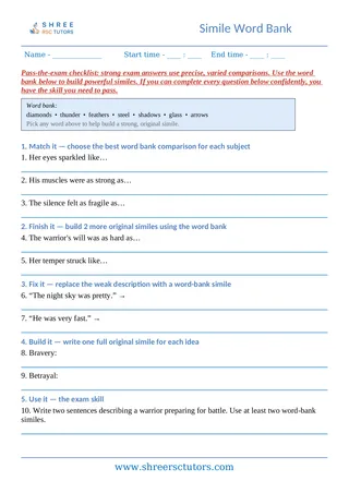 09 Similes Word Bank