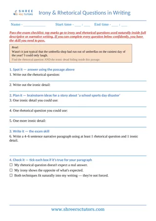 Ironyrq 08 Irony Rq Descriptive Writing