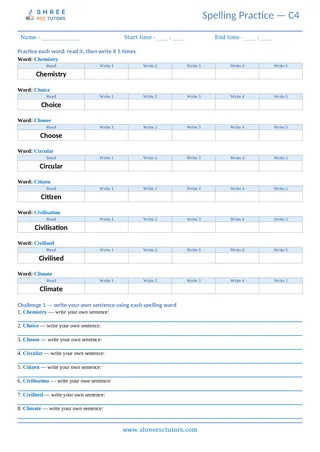 Spelling Worksheet C04