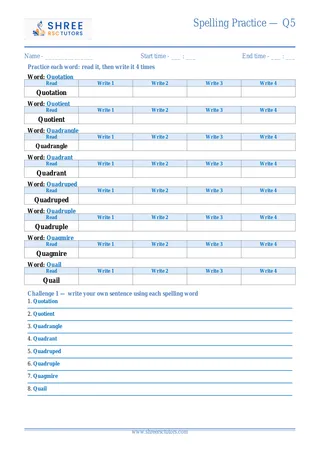Spelling Practice Q5
