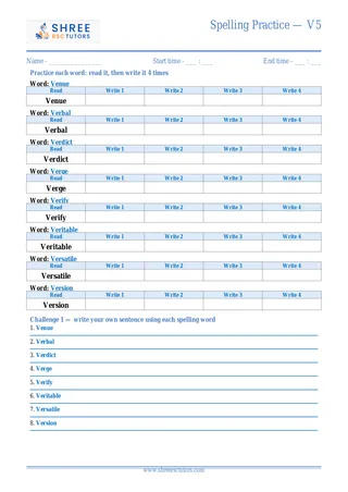 Spelling Practice V5