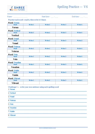 Spelling Practice V6