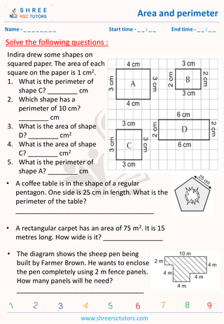 Area And Perimeter Of 11 Plus Math (2)