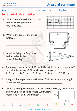 Area And Perimeter Of 11 Plus Math (7)