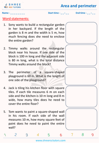 Area And Perimeter Of 11 Plus Math (1)