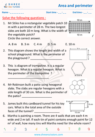 Area And Perimeter Of 11 Plus Math (4)