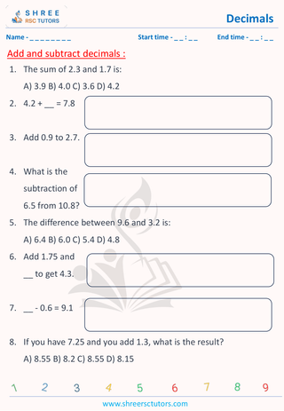Add And Subtract Decimal 11 Plus Math (4)