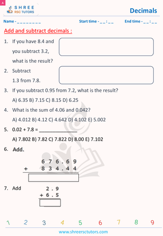 Add And Subtract Decimal 11 Plus Math (10)