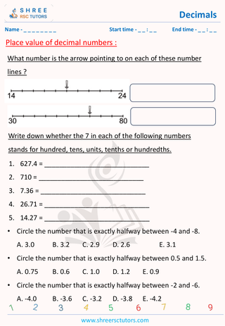 Place Value Of Decimals 11 Plus Math 11 (4)