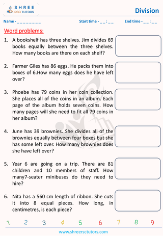 Division Word Problems (1)