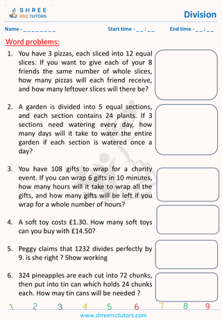Division Word Problems (2)