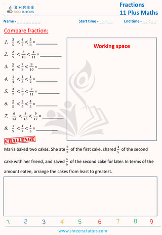Compare  Fractions (2)