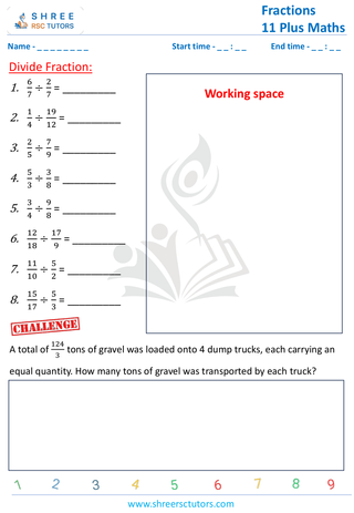 Divide Fraction By Fraction (3)