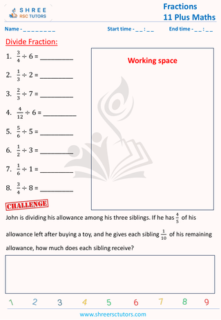 Divide Fraction By Whole Number (1)