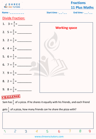 Divide Whole Number By Fraction (2)