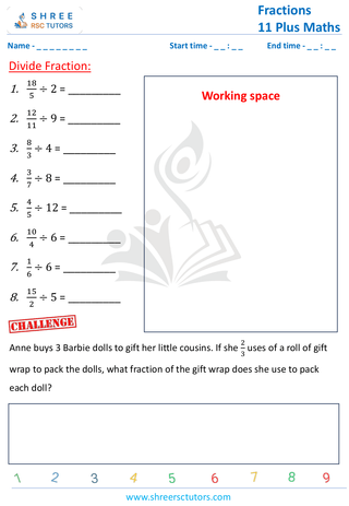 Divide Fraction By Whole Number (4)