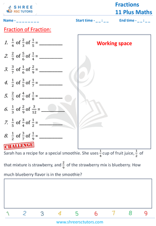 Fraction By Fractions Three Times (3)