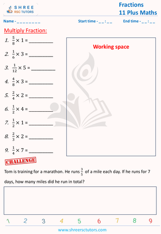 Multiply Fraction By Whole Numbers (1)